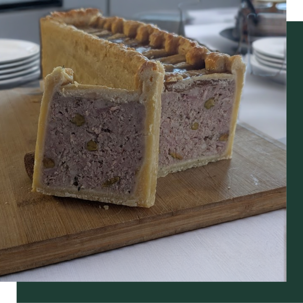 Pâté en croûte pistaché